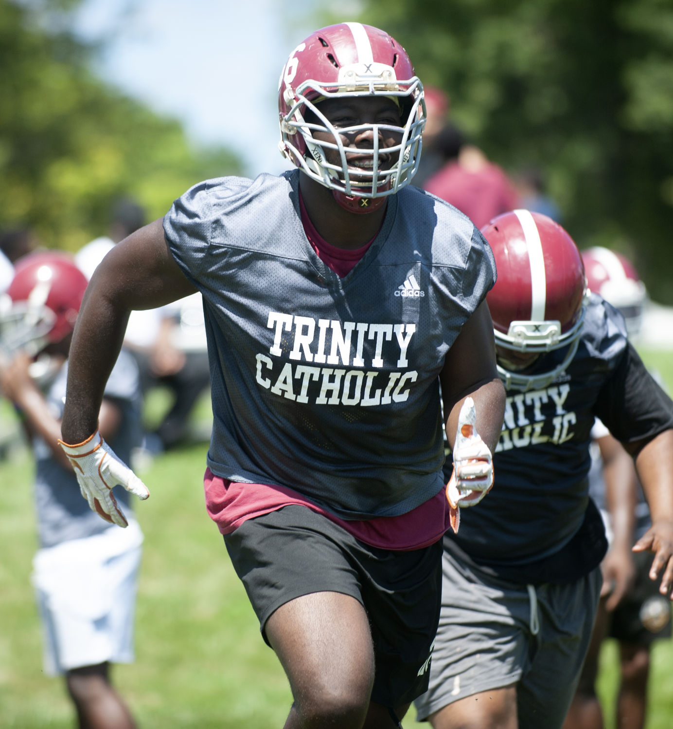 Trinity football practice